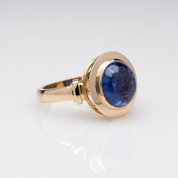 Wendela Horz Schmuck Ring aus Gold mit blauem Edelstein Himmelskuppel
